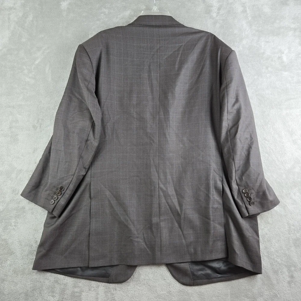 Emilio Yuste Tradicional Blazer Jacket Mens Gray Checkered 2 Buttons Sport Coat
